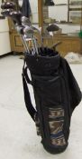 WITHDRAWN A TNT Golf bag and contents of golf clubs, including First Flight 1, 3 and 5 clubs,