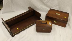 A Victorian rosewood and mother of pearl inlaid writing slope,