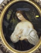 19TH CENTURY FRENCH SCHOOL "Lady Etaile du matin", a half length portrait study,