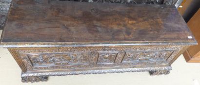 A late 17th / early 18th Century Italian walnut casson (probably Tuscany),