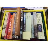 Two boxes of assorted books relating to artists,