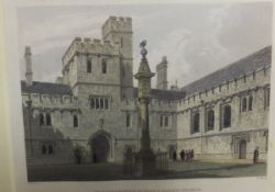 AFTER M ROOKER "Oxford", a collection of six coloured etchings,