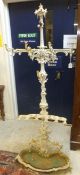 A 19th Century white painted cast iron hall stand in the manner of Coalbrookedale,