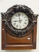 A large Magneta electric wall clock (from a bank), the dial with Roman numerals,