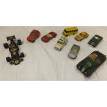 A large selection of mainly vintage Corgi toy cars, tractors,