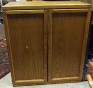 A set of four modern American oak occasional tables including coffee table,