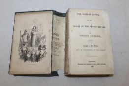 One volume "The Scarlet Letter and The House of The Seven Gables" by NATHANIEL HAWTHORNE,