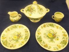 A large collection of Mason's "Strathmore" pattern table wares