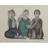 AFTER CLARE BASSETT "Hear no evil", limited edition colour print No'd.