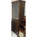 An oak cupboard in the 19th Century manner,