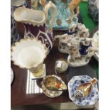 A collection of decorative china wares to include a Royal Crown Derby "Old Imari Frog" limited