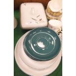 A collection of Denby "Greenwheat" table wares, to include dinner plates, salad plates,