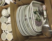 A collection of Pormeirion "Botanic Garden" pattern tea and dinner wares to include a collection of