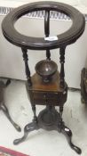 A 19th Century mahogany circular wash stand