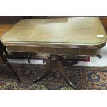 A Victorian mahogany tea table,