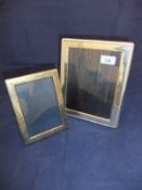 A modern silver photograph frame with ropework decoration (Birmingham 2001, by PJP),