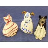 A collection of six Portmeirion studio glass animal paperweights by Rob Scottons,
