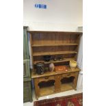 A 19th Century Continental pine dresser,