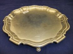 A George V silver salver bearing numerous signatures and central ribbon inscribed "Toutz Froitz
