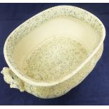 A late 19th / early 20th Century chintzware decorated pottery footbath,