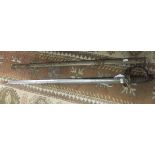 A Victorian officer's dress sword,