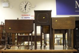 A mahogany and cross-banded Sutherland table on brown china castors,