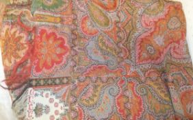 A Victorian paisley shawl