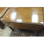 A Victorian mahogany Pembroke table with single drawer,