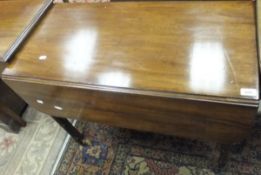 A Victorian mahogany Pembroke table with single drawer,