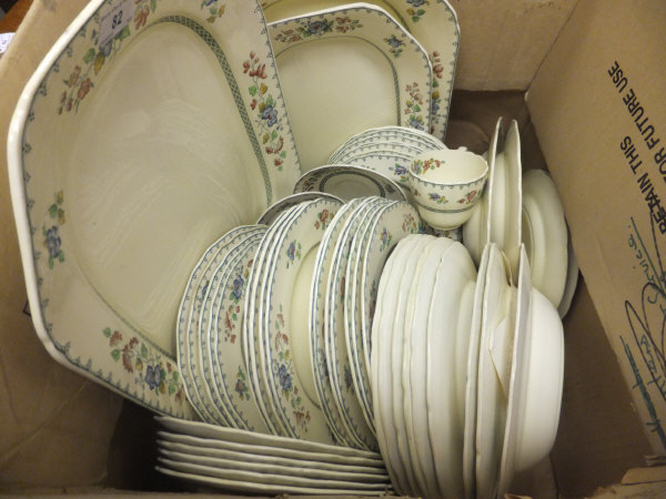A large collection of Copeland Spode Strathmere "Royal Jasmine" pattern table wares to include