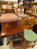 A pair of Victorian dining chairs,