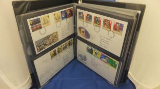 A collection of albums containing postage stamps to include UK and overseas,