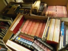 Five boxes of books to include titles on art to include "Cezanne", published by The Tate,