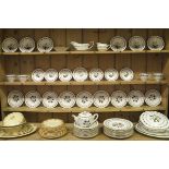 A large collection of Royal Worcester "Bernina" pattern table wares to include lidded tureen,