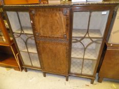 A 1920's mahogany display cabinet