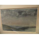 S PETER JAMES "View to Lundy Island", watercolour, signed and dated X 1981 and initialled,