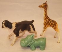 A Beswick pottery figure of a Springer Spaniel,