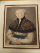 AFTER HANS HOLBEIN "Portrait of Holbein's wife at Kensington Palace",