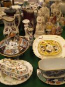 A 19th Century Davenport "Japan" pattern tureen and cover,