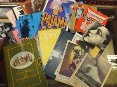 A box of assorted theatre programmes from the 20th Century,