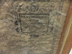 AFTER JOHN SPEEDE "A reproduction map of Devonshire" and another of "Cornwall',