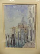 LESLEY HOLMES "Venice scene", watercolour,