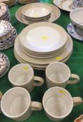 A collection of Denby "Intro" pattern dinner and tea wares, to include serving bowl, cereal bowls,