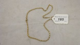 A 9 carat gold Belcher chain, approx 10.