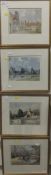 AFTER STANLEY ORCHART "Buckler's Hard, Hampshire", coloured print, signed in pencil bottom right,