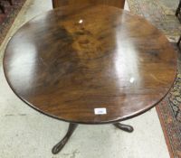 An early 19th Century mahogany tea table,