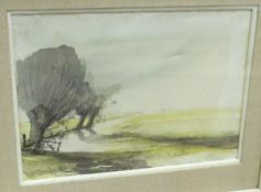 TARQUIN COLE "Desolate farmhouse in a landscape", watercolour, signed lower right,