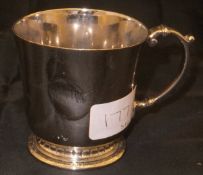 A silver Christening mug inscribed "Amy Eleanor Fremayne Smith Born August 5th 1934" (Birmingham,