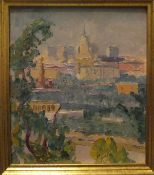 DANIIL YAKOVLEVICH CHERKES (1899-1971 RUSSIA) "Moscow 1969", a study, oil on board,