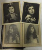 Two Marian Lewis photographic portrait studies of a young girl,